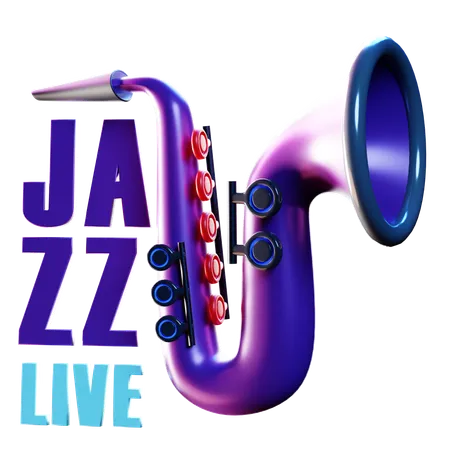 Festival de jazz  3D Icon