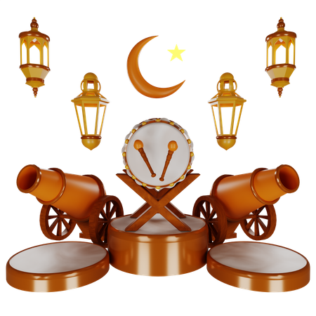 Festival de Ramadán  3D Illustration