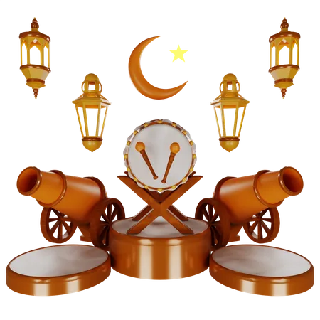 Festival de Ramadán  3D Illustration
