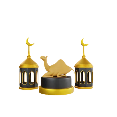 Festival de eid  3D Icon