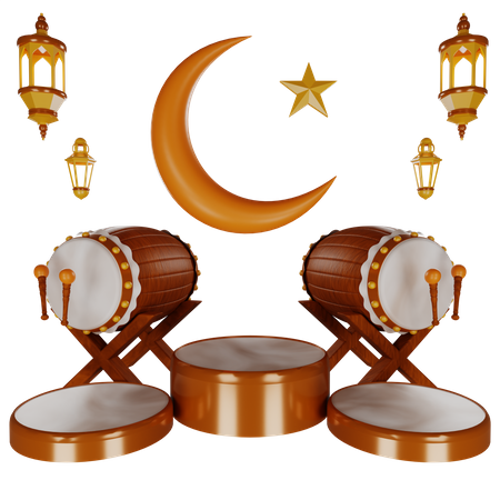 Fête du Ramadan  3D Illustration