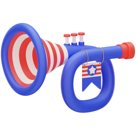 Festival Trumpet  3D Icon