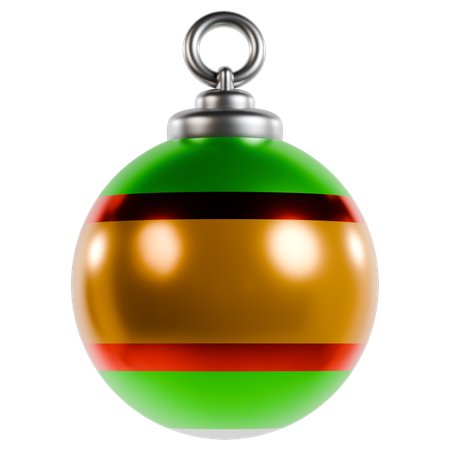 Festive Christmas Ornament  3D Icon