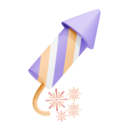 Festive Firecracker  3D Icon