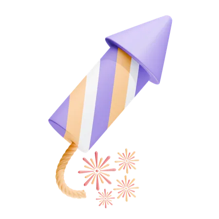 Festive Firecracker  3D Icon