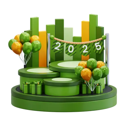 Festive Stage  3D Icon