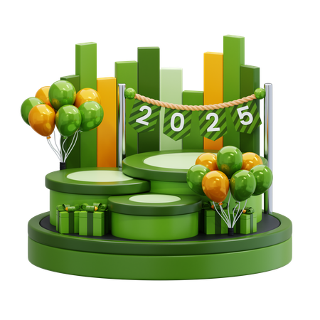 Festive Stage  3D Icon