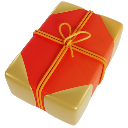 Festive Wrapped Chinese Gift  3D Icon