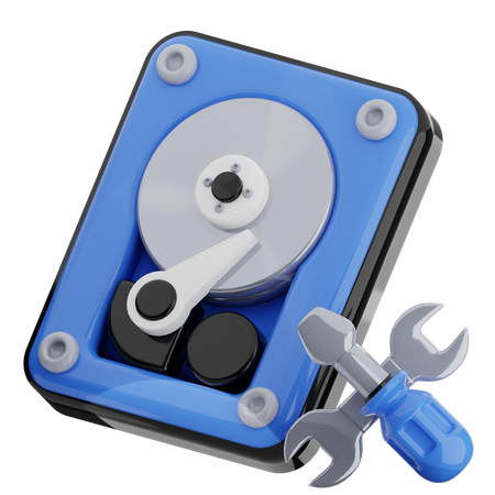 Festplattenreparatur  3D Icon