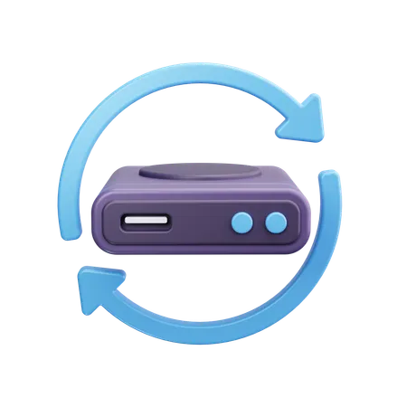 Backup-Festplatte  3D Icon