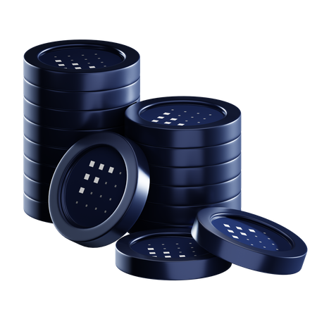 Fet-Münzstapel  3D Icon
