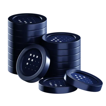 Fet-Münzstapel  3D Icon