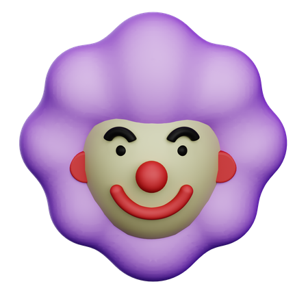 Clown de fête  3D Icon