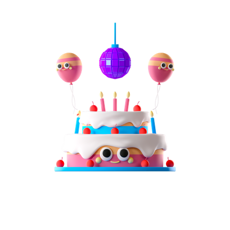 Fête d'anniversaire  3D Icon