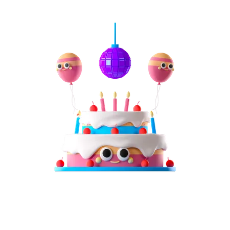 Fête d'anniversaire  3D Icon