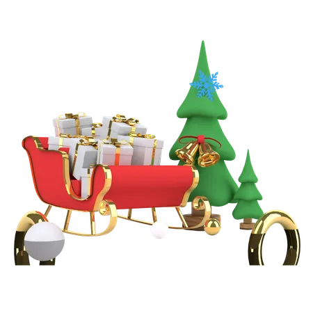 Célébration de Noël  3D Illustration