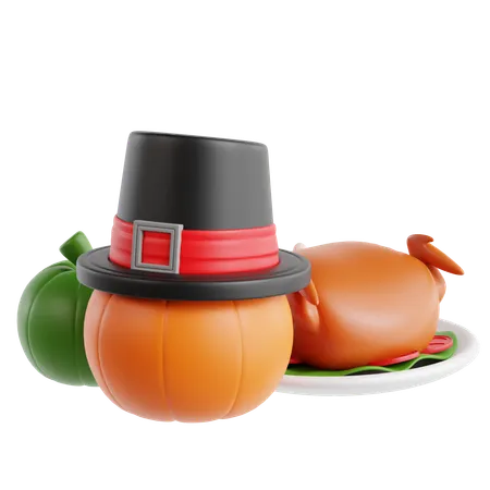 Fête de Thanksgiving  3D Icon