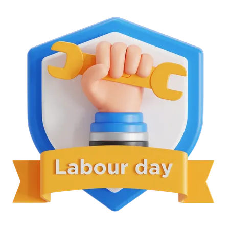 Célébration de la fête du travail  3D Icon