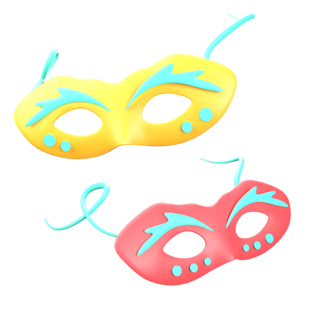 Fête masques  3D Icon
