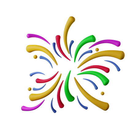 Feu d'artifice  3D Icon