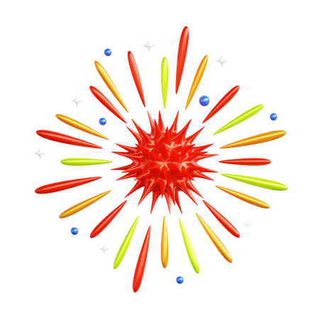 Feu d'artifice  3D Icon