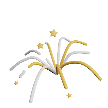 Feu d'artifice  3D Icon