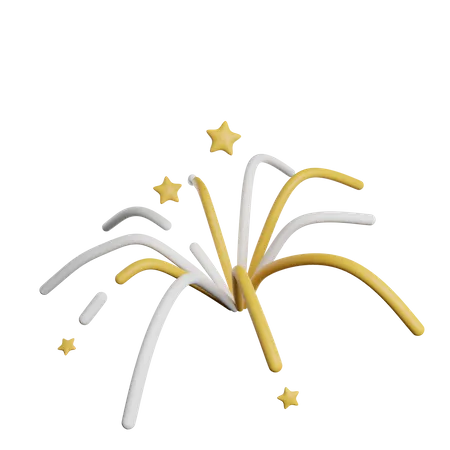 Feu d'artifice  3D Icon