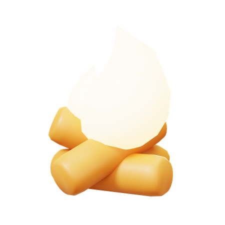 Feu de camp  3D Icon