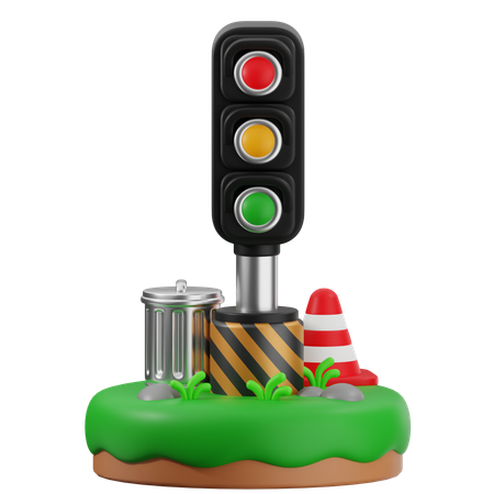 Feu de circulation  3D Icon