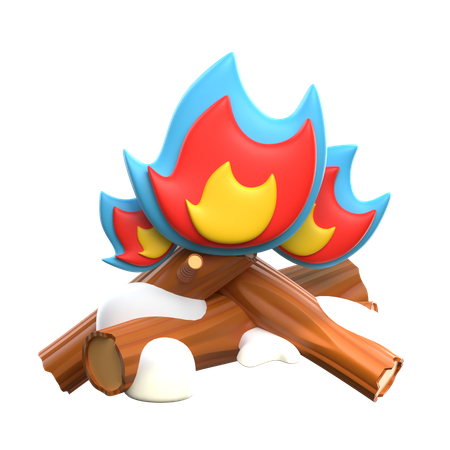 Feu de joie d'hiver  3D Icon