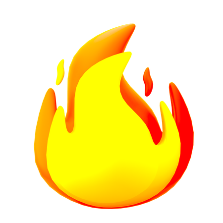 Feu flamme  3D Icon