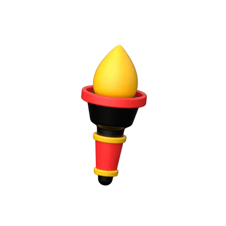 Torche de feu  3D Icon