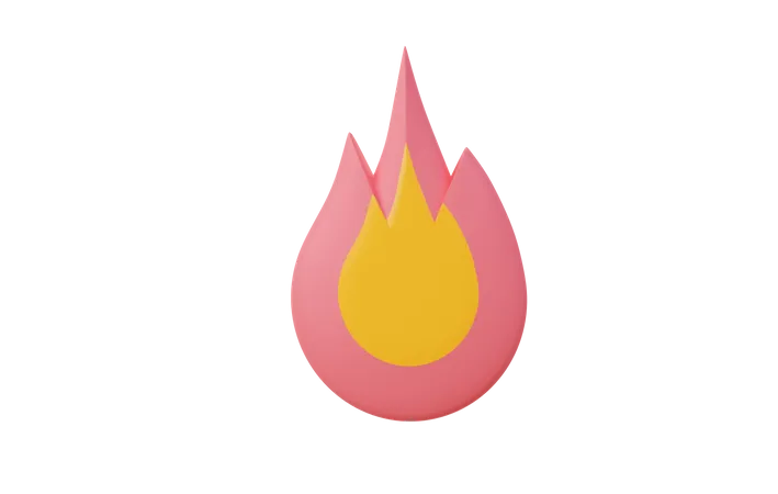 Feuer  3D Icon