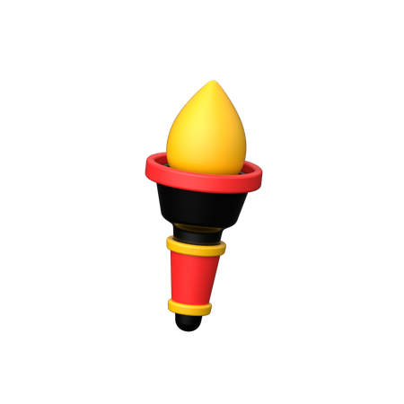 Feuer Fackel  3D Icon