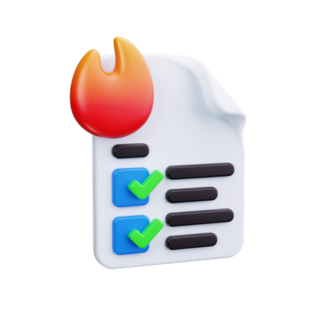 Feuerlöschplan  3D Icon