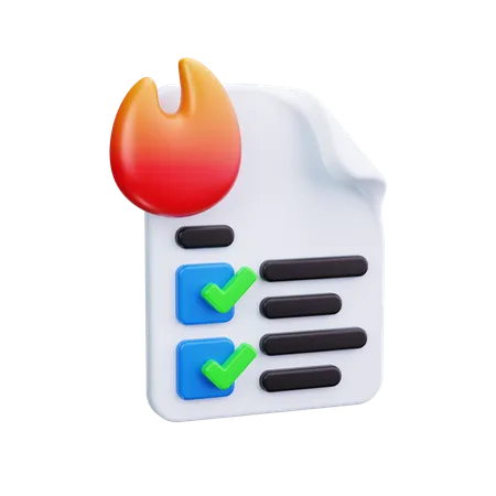 Feuerlöschplan  3D Icon