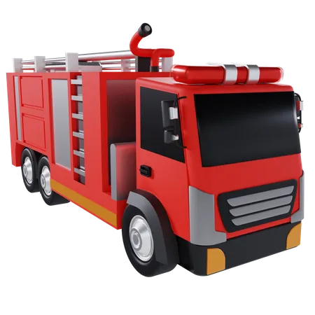 Feuerwehr-Rettungswagen  3D Icon