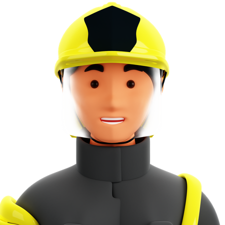 Feuerwehrfrau  3D Icon