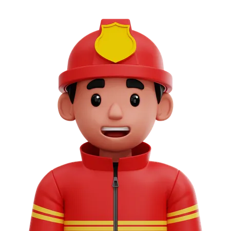 Feuerwehrmann  3D Icon