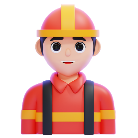 Feuerwehrmann  3D Icon