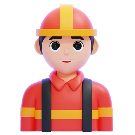 Feuerwehrmann  3D Icon