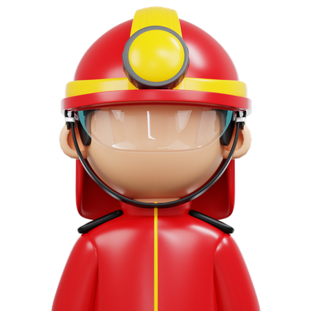 Feuerwehrmann  3D Icon