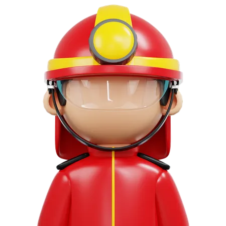 Feuerwehrmann  3D Icon