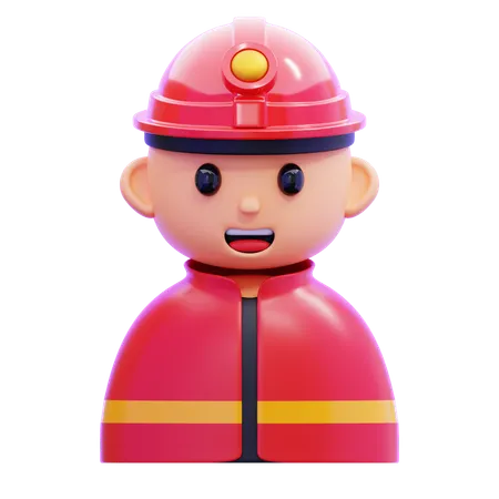 Feuerwehrmann  3D Icon