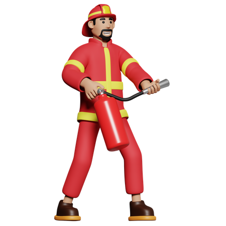 Feuerwehrmann  3D Icon