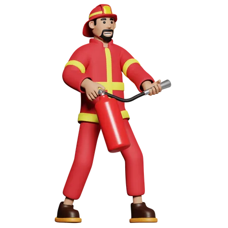 Feuerwehrmann  3D Icon