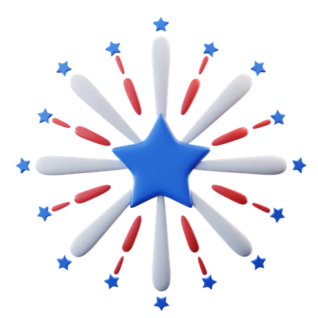 Feuerwerk  3D Icon