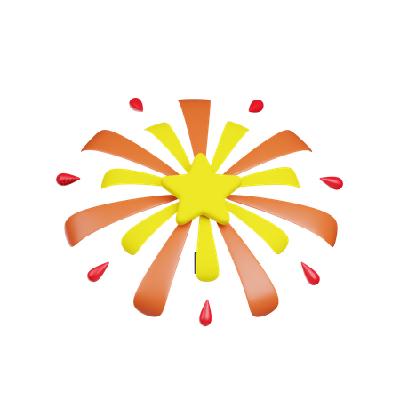 Feuerwerk  3D Icon