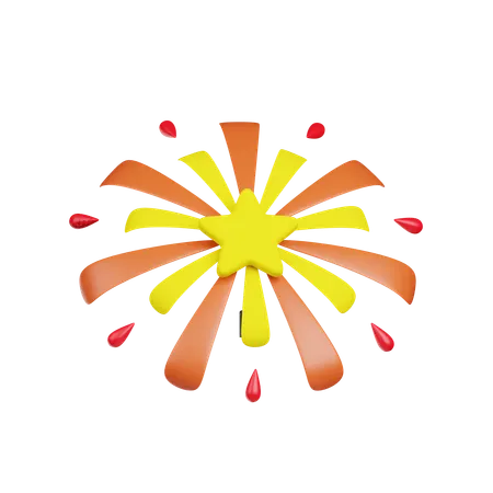 Feuerwerk  3D Icon