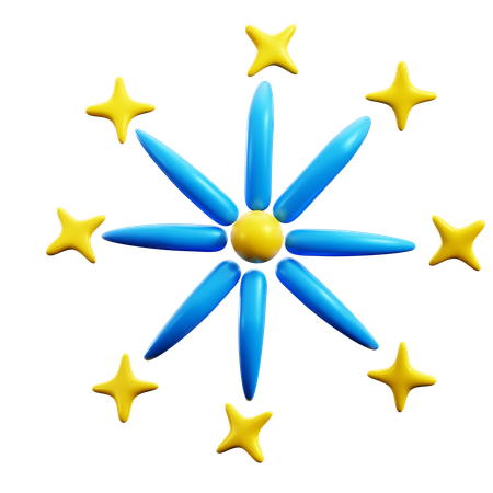 Feuerwerk  3D Icon